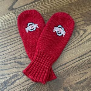 Forever Collectibles Red Ohio State  Mittens NWOT